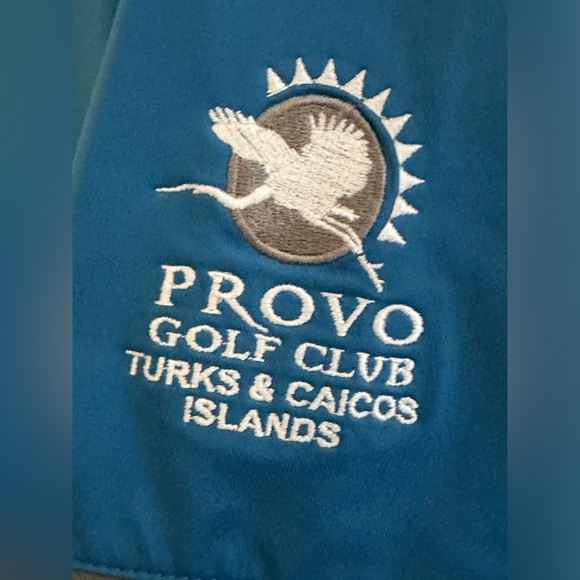 Nike Tour Performance Provo Golf Club Turks & Caicos Islands Blue & Gray Sz XL - Picture 8 of 14